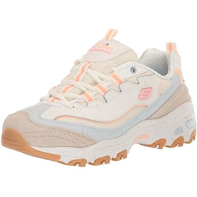 Skechers Damen Bold Views D'LITES KÜHNE ANSICHTEN, Natural Leather/Mesh/Multi Trim, 39 EU Skechers Damen Bold Views D'LITES KÜHNE ANSICHTEN, Natural Leather/Mesh/Multi Trim, 39 EU