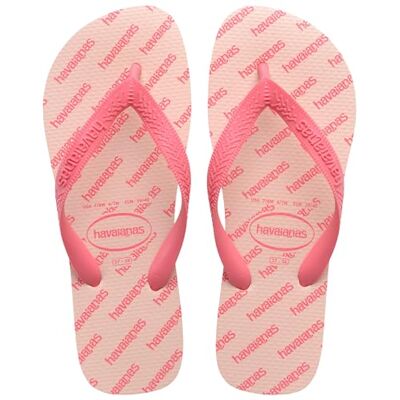 Havaianas Top Logomanía Essentials, bequeme, strapazierfähige und leichte Badelatschen, Logodetails auf der Sohle, Unisex Erwachsene, Ballet Rose, 33/34 EU Havaianas Top Logomanía Essentials, bequeme, strapazierfähige und leichte Badelatschen, Logodetails auf der Sohle, Unisex Erwachsene, Ballet Rose, 33/34 EU