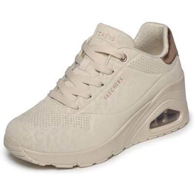 Skechers Damen UNO Wedge Safari Daze Turnschuhe, White, 39 EU Skechers Damen UNO Wedge Safari Daze Turnschuhe, White, 39 EU