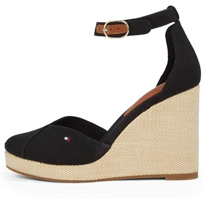 Tommy Hilfiger Damen Flag High Wedge Espad Closed Toe Fw0fw08494Keil-Espadrilles Tommy Hilfiger Damen Flag High Wedge Espad Closed Toe Fw0fw08494Keil-Espadrilles