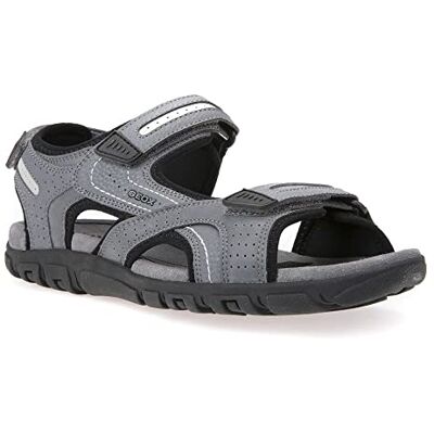 Geox Herren Uomo Sandal Strada D Sandalen, Stone Lt Grey, 46 EU Geox Herren Uomo Sandal Strada D Sandalen, Stone Lt Grey, 46 EU