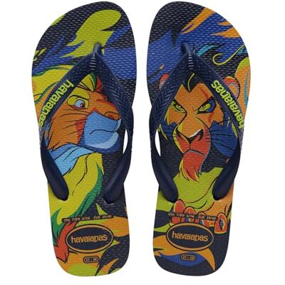 Havaianas Unisex Top Disney ClassicBequeme, langlebige und leichte Badelatschen, inspiriert von Der König der Löwen, mit rutschfester Sohle, Unisex-Erwachsene Havaianas Unisex Top Disney ClassicBequeme, langlebige und leichte Badelatschen, inspiriert von Der König der Löwen, mit rutschfester Sohle, Unisex-Erwachsene