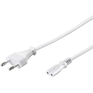 PremiumCord kpspm5w Stromkabel 230V 5m, Stromkabel mit Eurostecker an Euro Doppelbuchse C7 2-polig, IEC 320, gerade, Farbe weiß PremiumCord kpspm5w Stromkabel 230V 5m, Stromkabel mit Eurostecker an Euro Doppelbuchse C7 2-polig, IEC 320, gerade, Farbe weiß