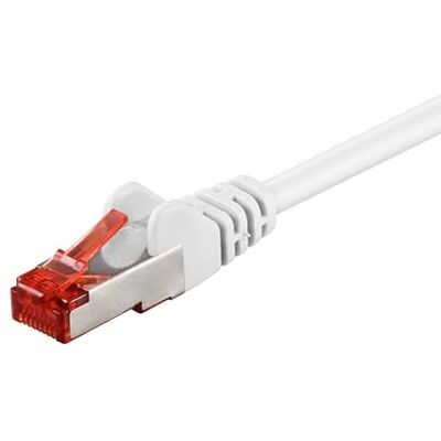 Goobay Weißes Cat 6 LAN-Kabel - 15m für Gigabit Ethernet Goobay Weißes Cat 6 LAN-Kabel - 15m für Gigabit Ethernet