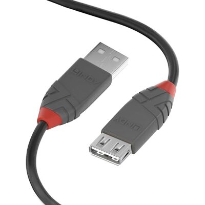 Lindy 36701 0.5m USB 2.0 Typ A Verlängerungskabel, anthra Line Anthrazit, 1 Stück Lindy 36701 0.5m USB 2.0 Typ A Verlängerungskabel, anthra Line Anthrazit, 1 Stück