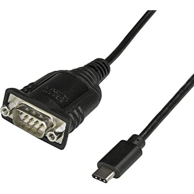 StarTech USB-C auf RS232 Kabel 40cm, DB9, COM Retention (ICUSB232PROC) USB-C zu DB9 mit Schraubsicherung, nicht flüchtiger Speicher für COM-Ports, bis 921, 6 Kbit/s, Windows Mac Linux StarTech USB-C auf RS232 Kabel 40cm, DB9, COM Retention (ICUSB232PROC) USB-C zu DB9 mit Schraubsicherung, nicht flüchtiger Speicher für COM-Ports, bis 921, 6 Kbit/s, Windows Mac Linux