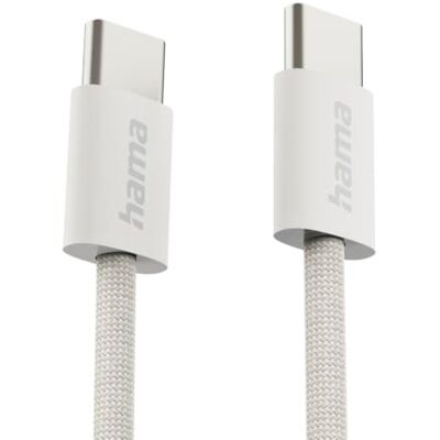 Hama Ladekabel Fabric, USB-C USB-C, 1m, Nylon, Beige Hama Ladekabel Fabric, USB-C USB-C, 1m, Nylon, Beige