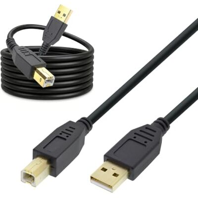 InLine 34550S USB 2.0 Kabel, A an B, schwarz, Kontakte gold, 10m InLine 34550S USB 2.0 Kabel, A an B, schwarz, Kontakte gold, 10m