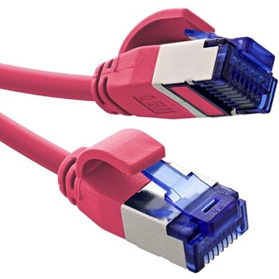InLine Patchkabel Slim, Cat.6A, S/FTP, TPE (LSZH) flexibel, PoE, Kupfer (CU), LAN, Ethernet, Netzwerk Kabel, RJ45 Gigabit, magenta, 10m, 74900M InLine Patchkabel Slim, Cat.6A, S/FTP, TPE (LSZH) flexibel, PoE, Kupfer (CU), LAN, Ethernet, Netzwerk Kabel, RJ45 Gigabit, magenta, 10m, 74900M