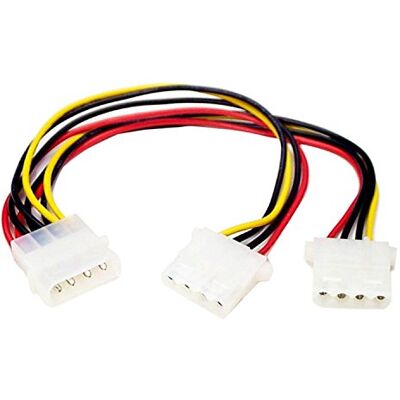 StarTech .Com PYO2L 4-polig Molex Stecker Y-Kabel IDE Stromkabel, Molex Splitter, Für Festplatten StarTech .Com PYO2L 4-polig Molex Stecker Y-Kabel IDE Stromkabel, Molex Splitter, Für Festplatten