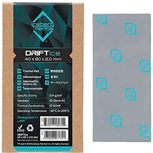DRIFTIce Iceberg Thermal Thermo-Pad, 80 mm x 40 mm x 2,0 mm DRIFTIce Iceberg Thermal Thermo-Pad, 80 mm x 40 mm x 2,0 mm