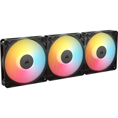 Corsair RS120-R ARGB 120-mm-PWM Reverse-Lüfter – Reverse-Rotor, +5-V-ARGB-Anschlüsse, 8 RGB-LEDs, Hoher Statischer Druck, Daisy-Chain, Magnetisches Domlager, Zero-RPM-Modus – Dreierpack – Schwarz Corsair RS120-R ARGB 120-mm-PWM Reverse-Lüfter – Reverse-Rotor, +5-V-ARGB-Anschlüsse, 8 RGB-LEDs, Hoher Statischer Druck, Daisy-Chain, Magnetisches Domlager, Zero-RPM-Modus – Dreierpack – Schwarz