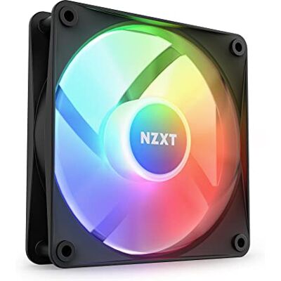 NZXT F120 RGB Core – 120 mm nabenmontierter RGB-Lüfter – 8 einzeln ansteuerbare LEDs – Halbtransparente Lüfterblätter – Hydrodynamisches Gleitlager – PWM-Steuerung – CAM-Software – Schwarz NZXT F120 RGB Core – 120 mm nabenmontierter RGB-Lüfter – 8 einzeln ansteuerbare LEDs – Halbtransparente Lüfterblätter – Hydrodynamisches Gleitlager – PWM-Steuerung – CAM-Software – Schwarz