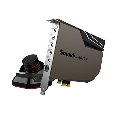Creative Sound Blaster AE-7 — Hochauflösende PCI-e-DAC/Verstärker-Soundkarte mit diskretem Xamp-Kopfhörer-Biverstärker und grau/schwarzem Audiosteuermodul Creative Sound Blaster AE-7 — Hochauflösende PCI-e-DAC/Verstärker-Soundkarte mit diskretem Xamp-Kopfhörer-Biverstärker und grau/schwarzem Audiosteuermodul