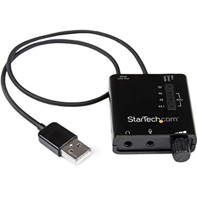StarTech .com USB Sound Card Adapter W SPDIF USB Stereo Audio Adapter, ICUSBAUDIO2D StarTech .com USB Sound Card Adapter W SPDIF USB Stereo Audio Adapter, ICUSBAUDIO2D