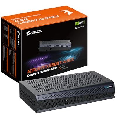 Gigabyte AORUS RTX 5060 Ti AI Box Grafikkarte 16GB GDDR7, 128bit, PCI-E 5.0, 2572MHz Kerntakt, 3 x DP 2.1, 1 x HDMI 2.1, GV-N506TIXEB-16GD Gigabyte AORUS RTX 5060 Ti AI Box Grafikkarte 16GB GDDR7, 128bit, PCI-E 5.0, 2572MHz Kerntakt, 3 x DP 2.1, 1 x HDMI 2.1, GV-N506TIXEB-16GD
