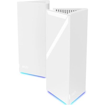 MSI Roamii BE Pro 2-Pack WiFi 7 BE9400Mbps WLAN-System für das ganze Haus, 2,5-G-Anschlüsse, Sicherheits- und Kindersicherungsfunktionen, VPN-Service MSI Roamii BE Pro 2-Pack WiFi 7 BE9400Mbps WLAN-System für das ganze Haus, 2,5-G-Anschlüsse, Sicherheits- und Kindersicherungsfunktionen, VPN-Service