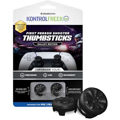 KontrolFreek FPS Freek Galaxy Black für PlayStation 4 (PS4) und PlayStation 5 (PS5) Performance Thumbsticks 1 High-Rise, 1 Mid-Rise Schwarz KontrolFreek FPS Freek Galaxy Black für PlayStation 4 (PS4) und PlayStation 5 (PS5) Performance Thumbsticks 1 High-Rise, 1 Mid-Rise Schwarz
