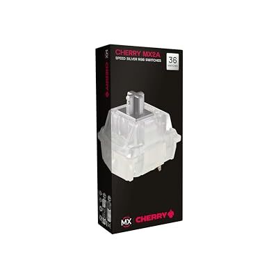 CHERRY MX2A RGB Speed Silver Switch Kit, 36 Mechanische Tastatur-Schalter, für DIY, Hot Swap oder Gaming-Keyboard, Linearer Switch ohne klick, Schnell & Direkt CHERRY MX2A RGB Speed Silver Switch Kit, 36 Mechanische Tastatur-Schalter, für DIY, Hot Swap oder Gaming-Keyboard, Linearer Switch ohne klick, Schnell & Direkt