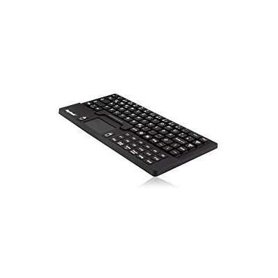 ICY BOX KeySonic KSK-5031IN (DE) Wasser-/Staubdichte Mini-Tastatur (USB-kabelgebunden) aus Silikon mit Touchpad und 2 Maustasten (schwarz) ICY BOX KeySonic KSK-5031IN (DE) Wasser-/Staubdichte Mini-Tastatur (USB-kabelgebunden) aus Silikon mit Touchpad und 2 Maustasten (schwarz)