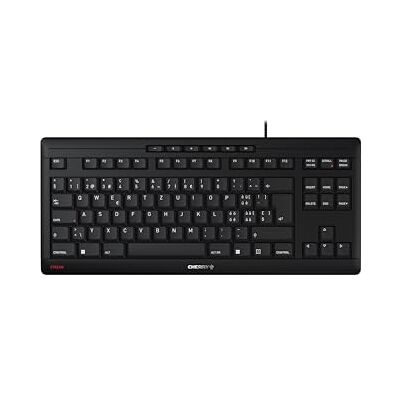 CHERRY Stream Keyboard TKL, Kabelgebundene Tastatur ohne Nummernblock, Schweizer Layout (QWERTZ), Leiser Tastenanschlag, Einzigartiges Tippgefühl, Schwarz CHERRY Stream Keyboard TKL, Kabelgebundene Tastatur ohne Nummernblock, Schweizer Layout (QWERTZ), Leiser Tastenanschlag, Einzigartiges Tippgefühl, Schwarz