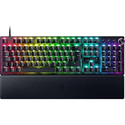 Razer Huntsman V3 Pro Analoges optisches E-Sport Gaming-Tastatur Snap Tap Rapid Trigger Schnellfeuer-Modus Multifunktionaler Drehregler Doubleshot-PBT-Tasten QWERTZ DE-Layout Schwarz Razer Huntsman V3 Pro Analoges optisches E-Sport Gaming-Tastatur Snap Tap Rapid Trigger Schnellfeuer-Modus Multifunktionaler Drehregler Doubleshot-PBT-Tasten QWERTZ DE-Layout Schwarz