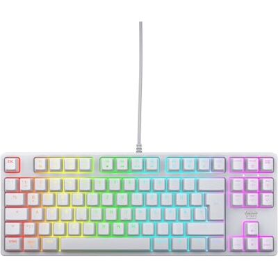 CHERRY XTRFY K4V2 TKL, Kabelgebundene Gaming-Tastatur ohne Nummernblock, Deutsches Layout (QWERTZ), RGB-Beleuchtung, Mechanische MX2A RED Switches, Weiß CHERRY XTRFY K4V2 TKL, Kabelgebundene Gaming-Tastatur ohne Nummernblock, Deutsches Layout (QWERTZ), RGB-Beleuchtung, Mechanische MX2A RED Switches, Weiß