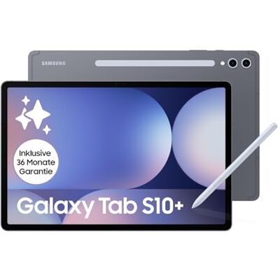 Samsung Galaxy Tab S10+ AI Tablet, Android Tablet, 12 GB RAM, 256 GB Speicher, AMOLED-Display, Antireflexionsbeschichtung, Inkl. S Pen, WiFi, Moonstone Gray, 36 Monate Herstellergarantie Samsung Galaxy Tab S10+ AI Tablet, Android Tablet, 12 GB RAM, 256 GB Speicher, AMOLED-Display, Antireflexionsbeschichtung, Inkl. S Pen, WiFi, Moonstone Gray, 36 Monate Herstellergarantie