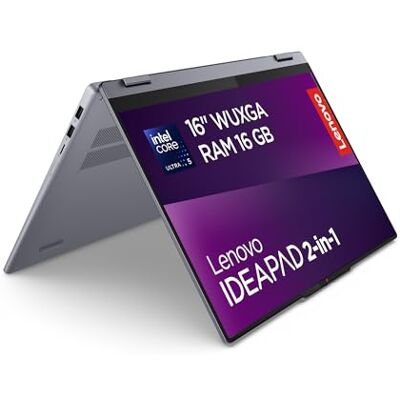 IBM IdeaPad 5 2-in-1 Laptop 16" WUXGA Display Intel Core Ultra 5 16GB RAM 512GB SSD Intel Grafik Windows 11 Home QWERTZ Luna Grey 3 Monate Premium Care IBM IdeaPad 5 2-in-1 Laptop 16" WUXGA Display Intel Core Ultra 5 16GB RAM 512GB SSD Intel Grafik Windows 11 Home QWERTZ Luna Grey 3 Monate Premium Care
