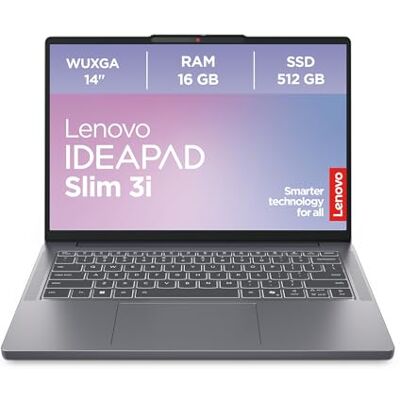 IBM IdeaPad Slim 3i Laptop 14" WUXGA Display Intel Core i5 13420H 16GB RAM 512GB SSD Intel UHD Grafik Win11 QWERTZ Luna Grau 3 Monate Premium Care IBM IdeaPad Slim 3i Laptop 14" WUXGA Display Intel Core i5 13420H 16GB RAM 512GB SSD Intel UHD Grafik Win11 QWERTZ Luna Grau 3 Monate Premium Care