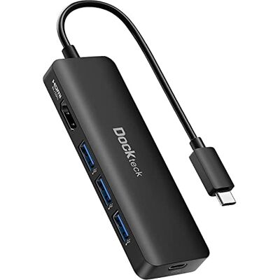 dockteck USB C Hub für MacBook Air M2, 5 in 1 Dock USB C HDMI Adapter 4k 60hz, 3 USB-3.0, 100W PD für MacBook Pro/Air M1/M2, iPad Pro, Steam Deck dockteck USB C Hub für MacBook Air M2, 5 in 1 Dock USB C HDMI Adapter 4k 60hz, 3 USB-3.0, 100W PD für MacBook Pro/Air M1/M2, iPad Pro, Steam Deck