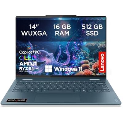 IBM Yoga 7 2in1 Laptop Copilot+PC 14"WUXGA OLED AMD Ryzen AI 7 350 16GB RAM 512GB SSD AMD Radeon 860M Win11 QWERTZ Tidal Teal 3 Monate Premium Care inkl.Hülle Exkl. bei Amazon IBM Yoga 7 2in1 Laptop Copilot+PC 14"WUXGA OLED AMD Ryzen AI 7 350 16GB RAM 512GB SSD AMD Radeon 860M Win11 QWERTZ Tidal Teal 3 Monate Premium Care inkl.Hülle Exkl. bei Amazon