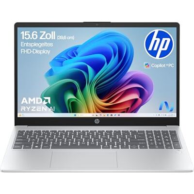 HP OmniBook 3 Next Gen AI PC 15-fn0523ng Copilot+ PC 15.6 Zoll FHD Display (1920 x 1080) AMD Ryzen AI 5 330 (50 NPU-Tops) 16GB RAM 512GB SSD QWERTZ Tastatur Windows 11 Home Silber HP OmniBook 3 Next Gen AI PC 15-fn0523ng Copilot+ PC 15.6 Zoll FHD Display (1920 x 1080) AMD Ryzen AI 5 330 (50 NPU-Tops) 16GB RAM 512GB SSD QWERTZ Tastatur Windows 11 Home Silber