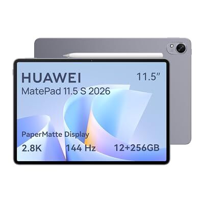 Huawei MatePad 11.5 S 2026 Tablet mit M-Pencil-Pro, 2.8K 144Hz Ultraklares PaperMatte Display, 12+256GB, 8800 mAh Akkus, 40W Supercharge, WiFi 6+, Bluetooth 5.2, Gaming, 30 Monate Garantie Huawei MatePad 11.5 S 2026 Tablet mit M-Pencil-Pro, 2.8K 144Hz Ultraklares PaperMatte Display, 12+256GB, 8800 mAh Akkus, 40W Supercharge, WiFi 6+, Bluetooth 5.2, Gaming, 30 Monate Garantie