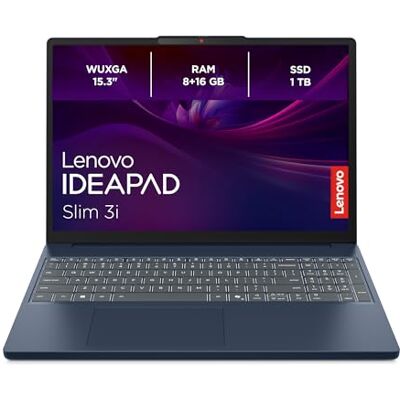 IBM IdeaPad Slim 3i Laptop 15.3" WUXGA Display Entspiegelt Intel Core i5-13420H 24GB RAM 1TB SSD Intel UHD Grafik Win11 QWERTZ Cosmic Blau 3 Monate Premium Care IBM IdeaPad Slim 3i Laptop 15.3" WUXGA Display Entspiegelt Intel Core i5-13420H 24GB RAM 1TB SSD Intel UHD Grafik Win11 QWERTZ Cosmic Blau 3 Monate Premium Care