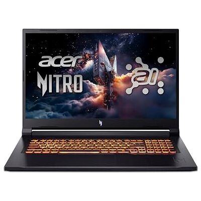 Acer Nitro V 17 AI (ANV17-41-R0BS) Gaming Laptop, 17" FHD IPS 144Hz Display, AMD Ryzen 7 260, 16 GB RAM, 1 TB SSD, NVIDIA GeForce RTX 5060, Windows 11, QWERTZ Tastatur, schwarz Acer Nitro V 17 AI (ANV17-41-R0BS) Gaming Laptop, 17" FHD IPS 144Hz Display, AMD Ryzen 7 260, 16 GB RAM, 1 TB SSD, NVIDIA GeForce RTX 5060, Windows 11, QWERTZ Tastatur, schwarz