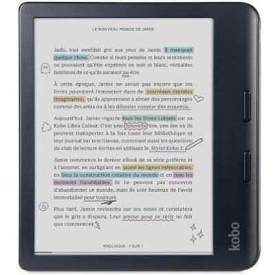 Kobo Libra Color eReader 7 Zoll blendfreie Farbe E Ink Kaleido™ 3 Display Dunkelmodus-Option Hörbücher wasserdicht Schwarz Kobo Libra Color eReader 7 Zoll blendfreie Farbe E Ink Kaleido™ 3 Display Dunkelmodus-Option Hörbücher wasserdicht Schwarz