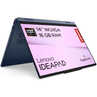 IBM IdeaPad 5 2in1 Laptop 14" WUXGA Touch Display AMD Ryzen 7 250 16GB RAM 512GB SSD AMD Radeon 780M Windows 11 QWERTZ exkl. Farbe in Cosmic blau 3 Monate Premium Care IBM IdeaPad 5 2in1 Laptop 14" WUXGA Touch Display AMD Ryzen 7 250 16GB RAM 512GB SSD AMD Radeon 780M Windows 11 QWERTZ exkl. Farbe in Cosmic blau 3 Monate Premium Care