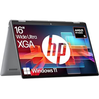 HP Envy x360 2-in1 Convertible Laptop PC AMD Ryzen 5 8640HS KI optimiert 16” WUXGA Touchscreen 16GB RAM 512GB SSD AMD Radeon-Grafikeinheit Windows 11 Home QWERTZ Copilot Key Silber HP Envy x360 2-in1 Convertible Laptop PC AMD Ryzen 5 8640HS KI optimiert 16” WUXGA Touchscreen 16GB RAM 512GB SSD AMD Radeon-Grafikeinheit Windows 11 Home QWERTZ Copilot Key Silber