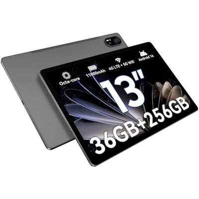 Blackview Android 16 Tablet 13 Zoll MEGA8,36GB RAM+256GB ROM,90Hz 2K FHD Großes Display,Gaming Tablet PC,Octa Core T620,50MP+13MP Dual AI Camera,11000mAh Akuu,4G LTE+5G WiFi/GPS/WideVine L1/Face ID Blackview Android 16 Tablet 13 Zoll MEGA8,36GB RAM+256GB ROM,90Hz 2K FHD Großes Display,Gaming Tablet PC,Octa Core T620,50MP+13MP Dual AI Camera,11000mAh Akuu,4G LTE+5G WiFi/GPS/WideVine L1/Face ID