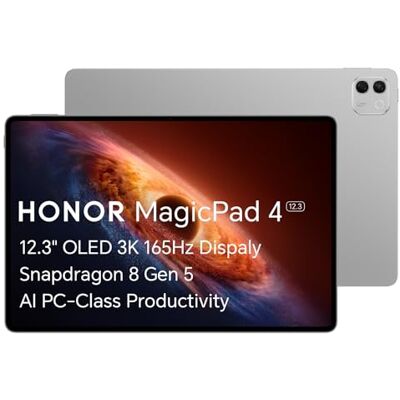 HONOR MagicPad 4 Tablet 12,3 Zoll, 12GB RAM, 256GB, WiFi, Grey 12,3" 2.5K Display, Snapdragon 8 Gen 5, 12GB RAM, 256GB Speicher, 10100mAh Akku, 165Hz HONOR MagicPad 4 Tablet 12,3 Zoll, 12GB RAM, 256GB, WiFi, Grey 12,3" 2.5K Display, Snapdragon 8 Gen 5, 12GB RAM, 256GB Speicher, 10100mAh Akku, 165Hz
