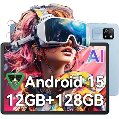 Blackview Tab60 WiFi Tablet 10 Zoll, PC Tablet Android 15, 12GB(4+8Erweiterung) RAM+128GB ROM(2TB TF), Octa Core WiFi 6, 1280 * 800 HD, Widevine L1, 5100mAh, Dual Kamera 5MP+8MP, BT 5.2 Blackview Tab60 WiFi Tablet 10 Zoll, PC Tablet Android 15, 12GB(4+8Erweiterung) RAM+128GB ROM(2TB TF), Octa Core WiFi 6, 1280 * 800 HD, Widevine L1, 5100mAh, Dual Kamera 5MP+8MP, BT 5.2