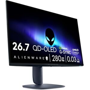 Alienware 27 Gaming Monitor AW2725D, QHD (2560x1440), 280Hz, QD OLED, 0.03ms, NVIDIA G-SYNC Kompatibel, AMD FreeSync Premium Pro, HDR True Black 400, USB-C, DisplayPort, 2 HDMI, 3 Jahre Garantie Alienware 27 Gaming Monitor AW2725D, QHD (2560x1440), 280Hz, QD OLED, 0.03ms, NVIDIA G-SYNC Kompatibel, AMD FreeSync Premium Pro, HDR True Black 400, USB-C, DisplayPort, 2 HDMI, 3 Jahre Garantie