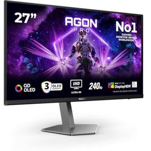 AOC AG276UZD 26.5 zoll UHD USB Hub Monitor, 240Hz, QD-OLED Panel, 0.03ms GtG, Adaptive Sync, HDR400 TrueBlack, G-Sync Compatible, Höhenverstellung,Lautsprecher,(3840x2160 HDMI 2x 2.1 DP 1x 2.1)Schwarz AOC AG276UZD 26.5 zoll UHD USB Hub Monitor, 240Hz, QD-OLED Panel, 0.03ms GtG, Adaptive Sync, HDR400 TrueBlack, G-Sync Compatible, Höhenverstellung,Lautsprecher,(3840x2160 HDMI 2x 2.1 DP 1x 2.1)Schwarz