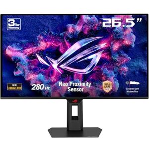 Asus ROG Strix OLED XG27ACDMS 27 Zoll WQHD Gaming Monitor (280 Hz, 0.03ms GtG, G-Sync, FreeSync, AdaptiveSync, ELMB, 10-bit QD-OLED Panel, 16:9, 2560x1440, DP 1.4, HDMI 2.1, USB-C mit 15W, Ergo.) Asus ROG Strix OLED XG27ACDMS 27 Zoll WQHD Gaming Monitor (280 Hz, 0.03ms GtG, G-Sync, FreeSync, AdaptiveSync, ELMB, 10-bit QD-OLED Panel, 16:9, 2560x1440, DP 1.4, HDMI 2.1, USB-C mit 15W, Ergo.)