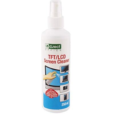 D.RECT Bildschirm-Reinigungsspray Displayreiniger für LED, QLED, UHD TV, Display, Tablet, Smartphone, Computer und Monitor 250ml D.RECT Bildschirm-Reinigungsspray Displayreiniger für LED, QLED, UHD TV, Display, Tablet, Smartphone, Computer und Monitor 250ml