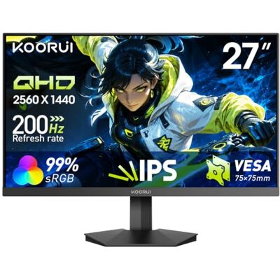 KOORUI 27 Zoll Gaming Monitor IPS FHD 200Hz HDR400 1ms Bildschirm G2711P KOORUI 27 Zoll Gaming Monitor IPS FHD 200Hz HDR400 1ms Bildschirm G2711P