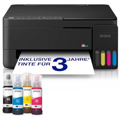 Epson EcoTank ET-2912 Für vielbeschäftigte Haushalte Wi-Fi A4 Drucken, Kopieren, Scannen AirPrint-kompatibel Kompakt Enthält bis zu 3 Jahre Tinte Epson EcoTank ET-2912 Für vielbeschäftigte Haushalte Wi-Fi A4 Drucken, Kopieren, Scannen AirPrint-kompatibel Kompakt Enthält bis zu 3 Jahre Tinte
