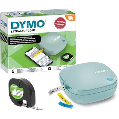 Dymo LetraTag 200B-Beschriftungsgerät mit Bluetooth kompakter Etikettendrucker verbindet Sich über Wireless Bluetooth-Technologie inklusive 1 x Papierschriftband in Weiß Daydream Blue Dymo LetraTag 200B-Beschriftungsgerät mit Bluetooth kompakter Etikettendrucker verbindet Sich über Wireless Bluetooth-Technologie inklusive 1 x Papierschriftband in Weiß Daydream Blue