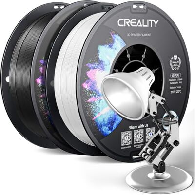 YOOPAI Creality PETG Filament 1.75mm, Hohe Präzision, Starke Zähigkeit, Geruchlos, Besserer Fluss, 2kg 3D Drucker Filament, 1.75mm Maßgenauigkeit +/- 0.03mm, PETG Schwarz+Weiß YOOPAI Creality PETG Filament 1.75mm, Hohe Präzision, Starke Zähigkeit, Geruchlos, Besserer Fluss, 2kg 3D Drucker Filament, 1.75mm Maßgenauigkeit +/- 0.03mm, PETG Schwarz+Weiß